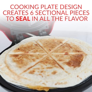 Foto 7 | Foto 7 | Máquina para Hacer Quesadillas Nostalgia Taco Tuesday Deluxe 25 cm Roja - Venta Internacional