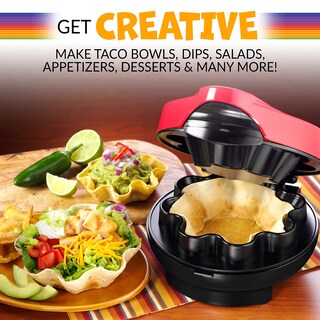 Foto 5 | Foto 5 | Máquina para Hacer Tortillas Nostalgia de 20 A 25 Cm color Rojo - Venta Internacional