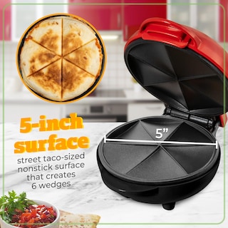 Foto 3 | Foto 3 | Quesadilla Maker Nostalgia Taco Tuesday, 6 Cuñas, Color Rojo - Venta Internacional.