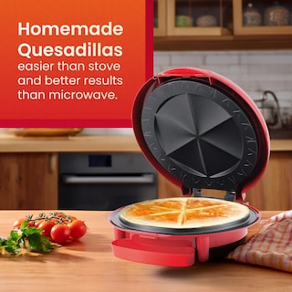Foto 7 | Foto 7 | Máquina Eléctrica Para Hacer Quesadillas Elite Gourmet Eqd-118 6 Cuñas Color Rojo - Venta Internacional.
