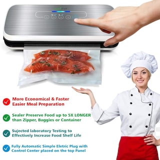 Foto 2 | Foto 2 | Venta Internacional - Envasadora Al Vacío Nutrichef Pkvs | Sistema Automático De Sellado De Aire