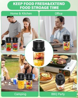 Foto 4 | Foto 4 | Kit 3 En 1 De Sellador Eléctrico Al Vacío Mason Jar Rrofka - Venta Internacional.