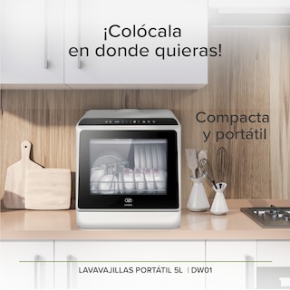 Foto 4 | Foto 4 | Lavavajillas Avera Dw01 color Blanco Portátil 5 Programas 5L Lavaplatos Encimera
