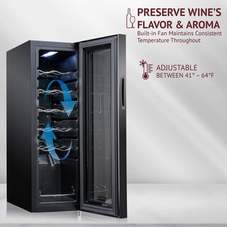 Foto 5 | Foto 5 | Refrigerador De Vino Schmecke Para 12 Botellas Con Cierre, 41 L - Venta Internacional.