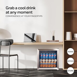 Foto 2 | Foto 2 | Refrigerador De Bebidas Honeywell Con Puerta Pequeña De Vidrio Para 48 Latas - Venta Internacional.
