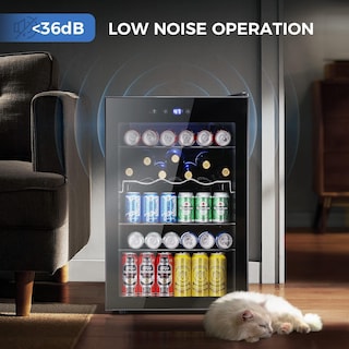 Foto 7 | Foto 7 | Refrigerador De Bebidas Kismile 132l/145 Latas Con Puerta De Vidrio Negra - Venta Internacional.