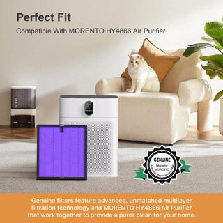 Foto 5 | Foto 5 | Filtro De Repuesto Para Purificador De Aire Morento Hy4866, Paquete De 2 - Venta Internacional.