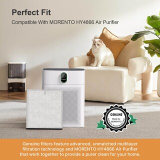 Foto 4 | Foto 4 | Filtro De Repuesto Para Purificador De Aire Morento Hy4866, Paquete De 2 - Venta Internacional.