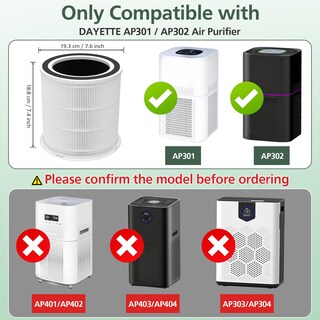 Foto 2 | Foto 2 | Filtro Hepa De Repuesto Isinlive Ap301 Ap302 Para Dayette - Venta Internacional.