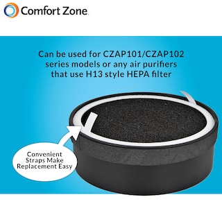 Foto 3 | Foto 3 | Filtros Hepa Comfort Zone Clean Czaph132 Con Prefiltro De Carbón - Venta Internacional.