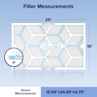 Foto 2 | Foto 2 | Filtro De Aire Levoit Merv 11 Para Hogar Ac Hvac 16x25x1, Paquete De 2 - Venta Internacional.