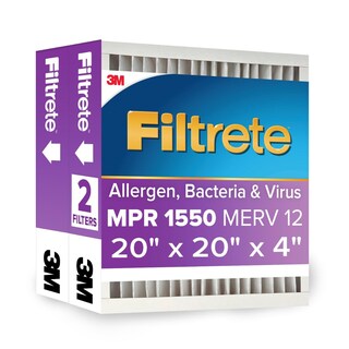 Foto 1 | Foto 1 | Filtro De Aire Filtrete 20x20x4 Mpr 1550 Merv 12, Paquete De 2 - Venta Internacional.