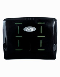 Foto 1 | Foto 1 | Despachador de Toallas Interdobladas en Z Oval Largo Eco PP color Negro