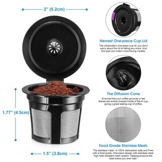 Foto 3 | Foto 3 | Vasos K Reutilizables Kicovitifa Universal Fit Keurig 1.0/2.0 4 Pa - Venta Internacional.