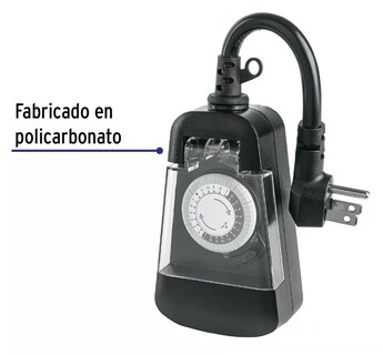 Foto 2 | Foto 2 | Temporizador Analógico Para Uso En Exteriores Negro