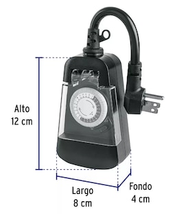 Foto 4 | Foto 4 | Temporizador Analógico Para Uso En Exteriores Negro