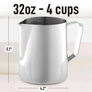 Foto 6 | Foto 6 | Vaso Espumador De Leche Zulay, 350 Ml, 600 Ml, 950 Ml, Acero Inoxidable - Venta Internacional.