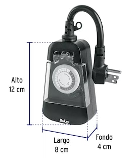 Foto 4 | Foto 4 | Temporizador Analógico Para Uso En Exteriores, Belug Negro