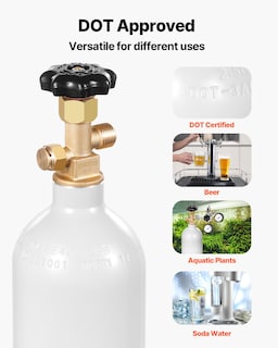 Foto 6 | Foto 6 | Cilindro De Aleación De Aluminio Vevor De 2.5 Libras Con Tanque De Co2 Para Cerveza - Venta Internacional.