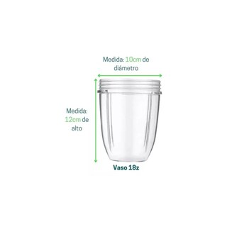 Foto 2 | Foto 2 | Vaso para Nutribullet 18 Oz con Tapa Portátil