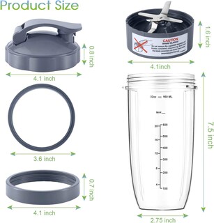 Foto 6 | Foto 6 | Blender Nutribullet Cups & Blade 950 Ml - Venta Internacional