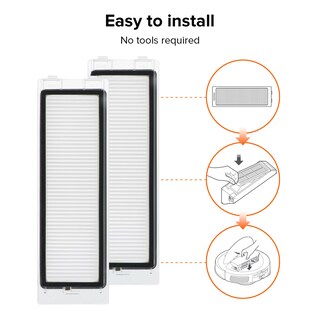 Foto 3 | Foto 3 | Paquete De 2 Filtros Lavables Para Robot Aspirador Roborock Q Revo - Venta Internacional.