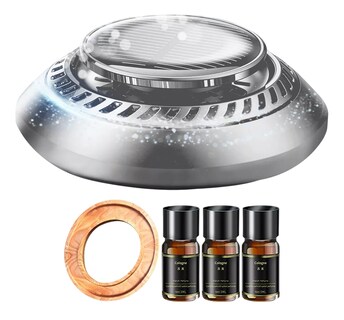 Foto 1 | Foto 1 | Ambientador Solar Rotativo Para Coche, Fragancia Duradera Plata