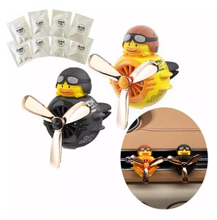 Foto 3 | Foto 3 | Difusor De Hélice Aromatizante Para Auto 2 Pcs + 8 Aromatizante Negro Amarillo