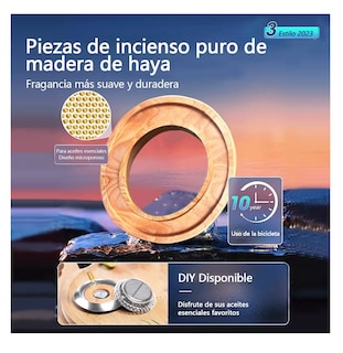 Foto 5 | Foto 5 | Ambientador Solar Rotativo Para Coche, Fragancia Duradera Plata
