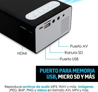 Foto 2 | Foto 2 | Miniproyector Hd 1080p Con Pantalla De Proyección De 100 Pulgadas - Venta Internacional.