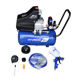 Foto 1 | Foto 1 | Compresor Hyundai de 25 Litros 2.5 Hp con Manguera y Pistola