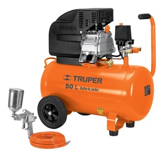 Foto 1 | Foto 1 | Compresor 50 L 3-1/2 Hp + Manguera PVC + Pistola 16095 Truper