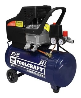 Foto 1 | Foto 1 | Compresor De Aire 24 Litros Toolcraft 2.5 Hp Horizontal