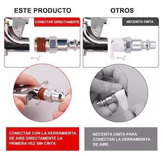 Foto 2 | Foto 2 | Kit Accesorios Compresor De Aire 17 Piezas Con Pistola