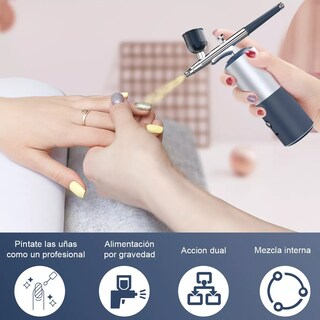 Foto 2 | Foto 2 | Kit De Aerógrafo Multiuso Inalámbrico C Compresor Recargable Eo Safe Imports Esi-17911 Multicolor