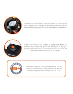 Foto 3 | Foto 3 | Compresor de Aire Evans de 1 Hp
