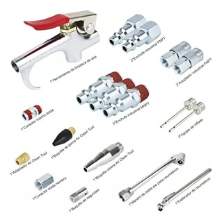 Foto 2 | Foto 2 | Juego De Accesorios Belug Neumáticos 20 Pzs Plata Amarillo