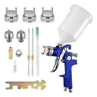 Foto 1 | Foto 1 | Pistola De Gravedad H827g-kit Con Boquillas 1.4/1.7/2.0 Mm Y Vaso 600 Ml – Profesional Para Pintura Automotriz