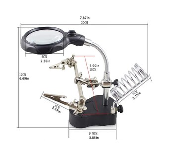 Foto 2 | Foto 2 | Base para Cautín Eo Safe Imports color Negro con Lupa