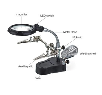 Foto 3 | Foto 3 | Base para Cautín Eo Safe Imports color Negro con Lupa