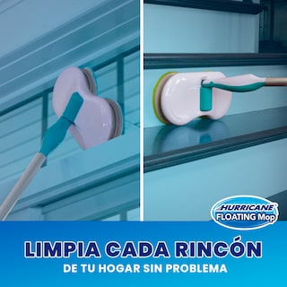 Foto 6 | Foto 6 | Hurricane Floating Mop Trapeador Automático Eléctrico Tv Ofertas Blanco 6 Almohadillas Lavables