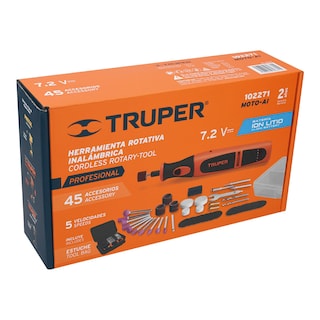 Foto 4 | Foto 4 | Kit de Herramienta Rotativa Inalámbrica Mototool 7.2v Truper con 45 Accesorios