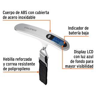 Foto 2 | Foto 2 | Báscula Electrónica para Maleta de 50 kg