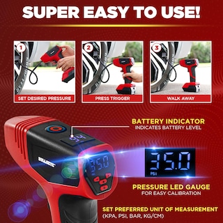 Foto 4 | Foto 4 | Compresor De Aire Portátil Bullseye Pro Max Deluxe 150psi 12v - Venta Internacional.
