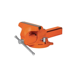 Foto 1 | Foto 1 | Tornillo de Banco Truper TA-4-L color Naranja Tipo Europeo 4'' de Hierro Nodular