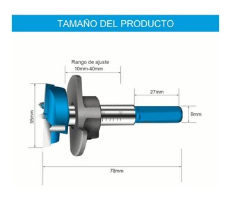 Foto 2 | Foto 2 | Guía de Perforación de Bisagra para Taladros de Madera y Abs