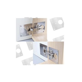 Foto 2 | Foto 2 | Placa De Reparación De Bisagras 12 Piezas