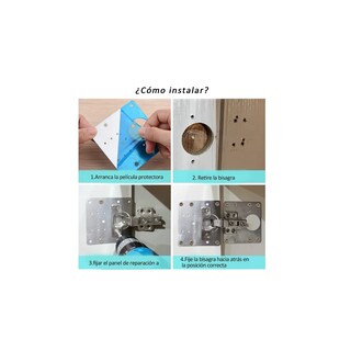 Foto 3 | Foto 3 | Placa De Reparación De Bisagras 12 Piezas