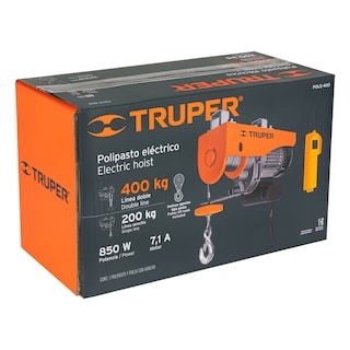 Foto 4 | Foto 4 | Polipasto Eléctrico De 400 Kg Truper Pole-400 color Naranja