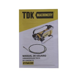 Foto 8 | Foto 8 | Vibrador Electrico TDK 110v/60hz C/chicote De 38mmx3.5 Metros 2 Hp - Dyna135